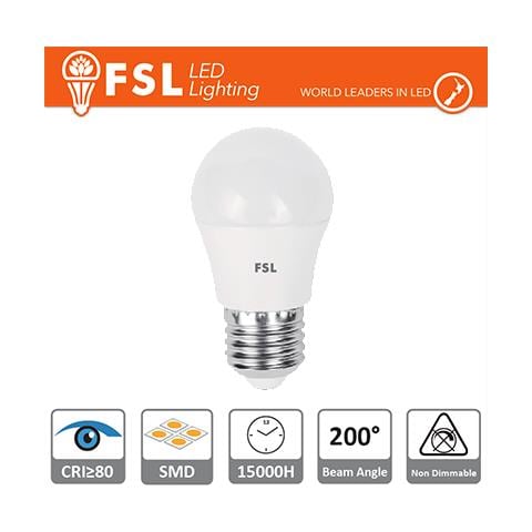 Lampadina 5.5w-470lm-4000k Fsl G45jx180º-45x83mmac220-24 Cri80e27 - Foto 1